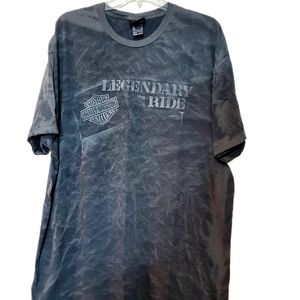 Harley Davidson Men's T-Shirt Gray Stonewashed XXL MT Cheaha AL